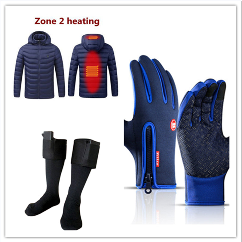 Orange Pebble sky blue waterproof touchscreen motorcycle riding gloves in size S 9
