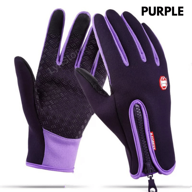 Orange Pebble sky blue waterproof touchscreen motorcycle riding gloves in size S 6