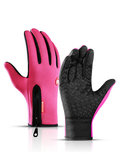 Orange Pebble sky blue waterproof touchscreen motorcycle riding gloves in size S 13
