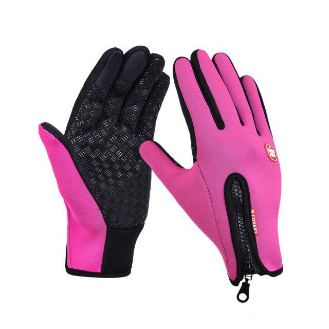 Orange Pebble sky blue waterproof touchscreen motorcycle riding gloves in size S 19