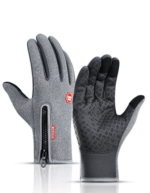 Orange Pebble sky blue waterproof touchscreen motorcycle riding gloves in size S 12