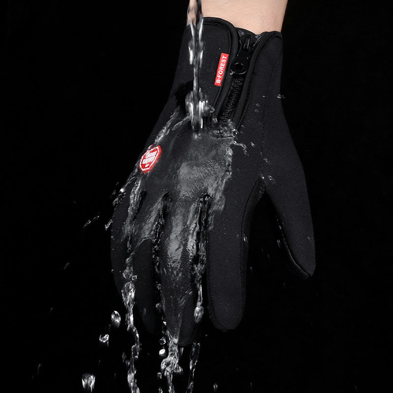 Orange Pebble sky blue waterproof touchscreen motorcycle riding gloves in size S 8