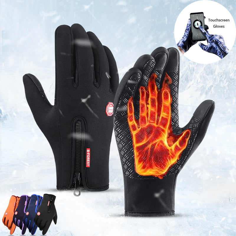 Orange Pebble sky blue waterproof touchscreen motorcycle riding gloves in size S 2