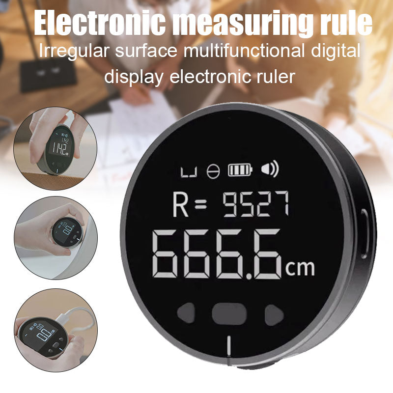 Distance Measuring Instrument Electronic Measuring Ruler Tape Measure High Definition Digital LCD High Precision Electronic Measuring Ruler Tool image 2