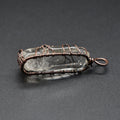 Stone crystal pillar Tree of Life pendant necklace by Orange Pebble