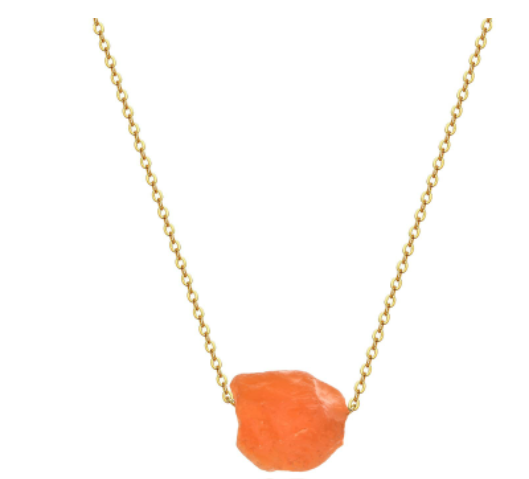 Stone crystal pillar Tree of Life pendant necklace by Orange Pebble 3