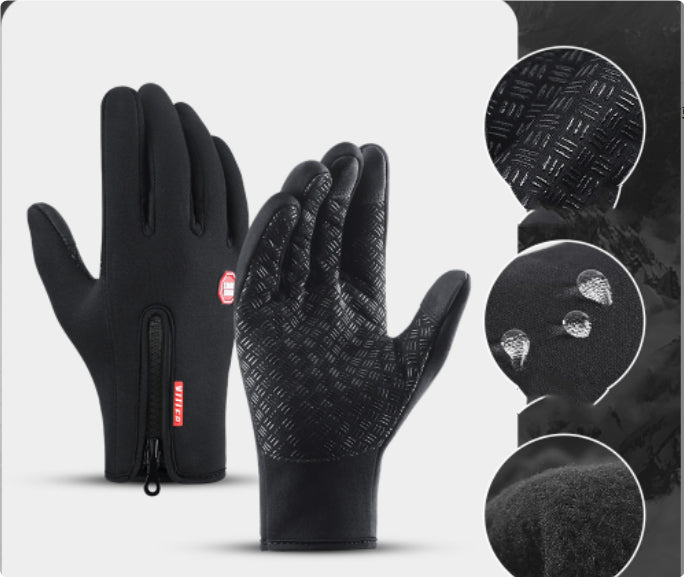 Orange Pebble sky blue waterproof touchscreen motorcycle riding gloves in size S 20